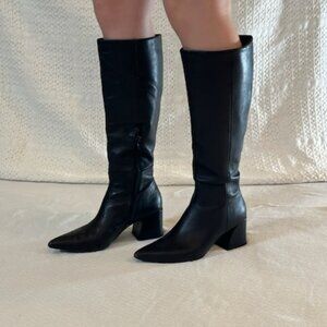 Steve Madden Sz 8 pointed toe leather boots